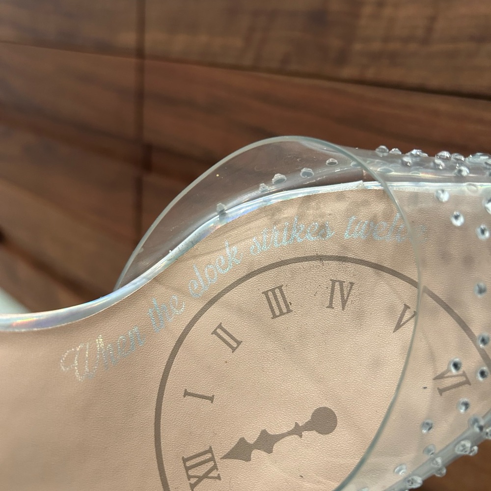 NYE Disney Cinderella x Aldo Rhinestone “Glass Slipper” Heels Limited Addition - Picture 9 of 12